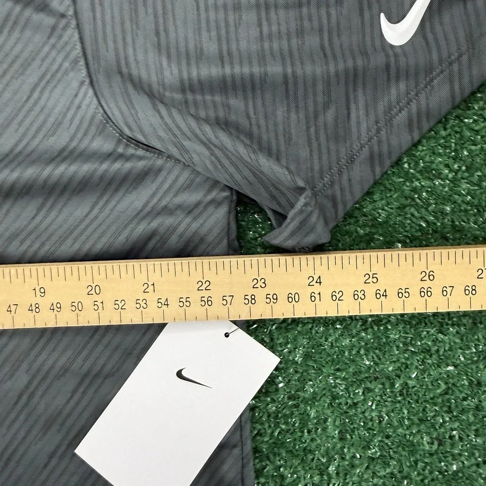 New Nike Jesus Christ Christian Men's Short Sleeve Golf Polo Size Large Gray‎